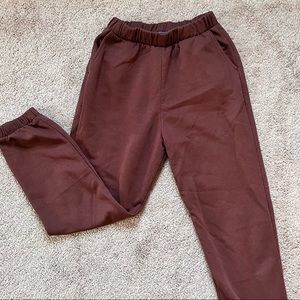 Zara brown joggers